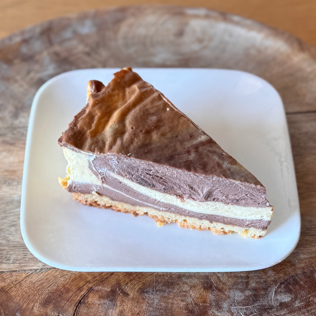 Flan marbré au chocolat