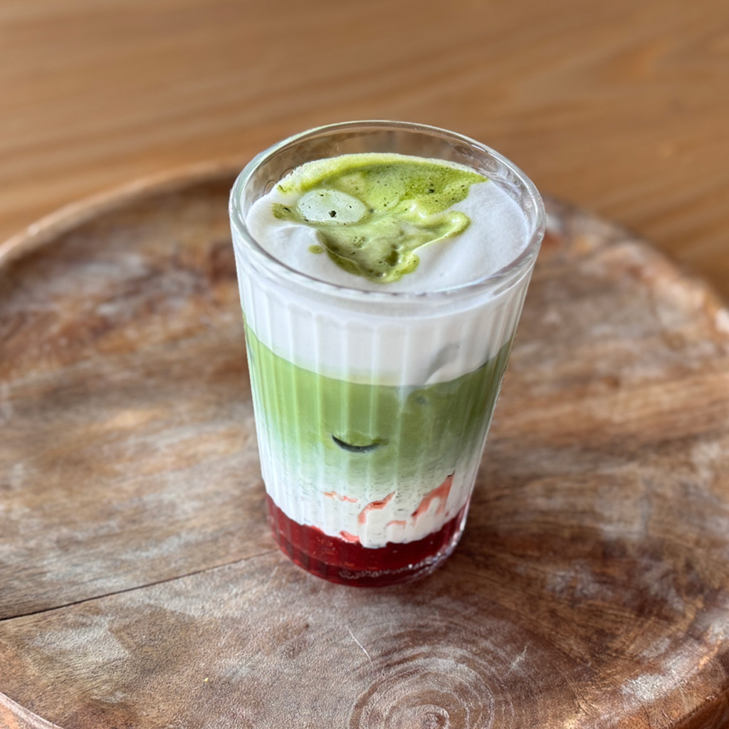 Matcha à la fraise