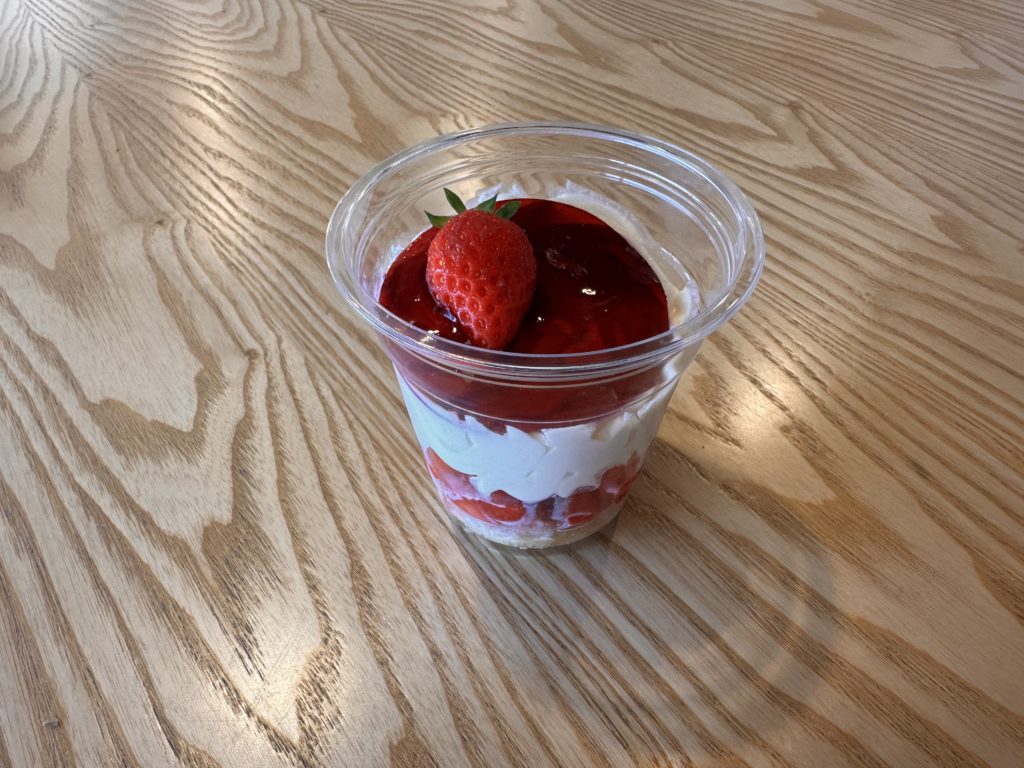 Verrine à la fraise et ganache mentholée