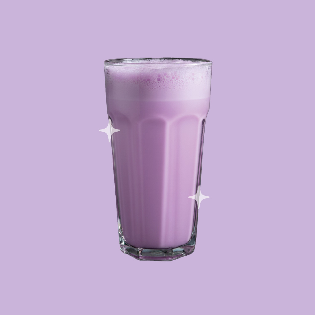 Ube latte