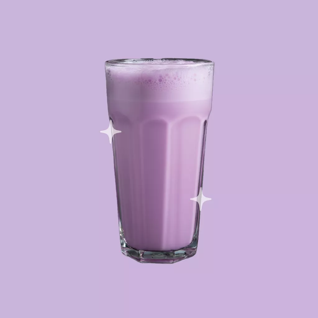 Ube latte