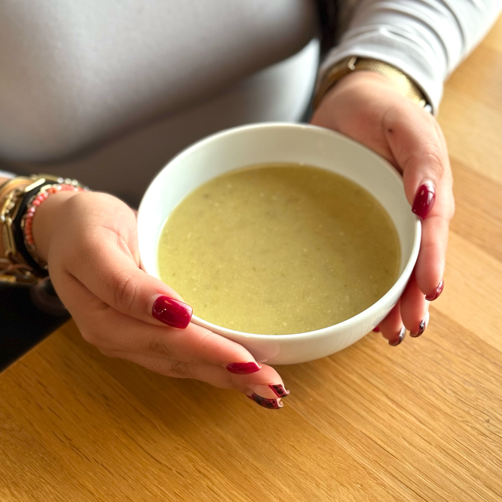 Velouté poireau chèvre